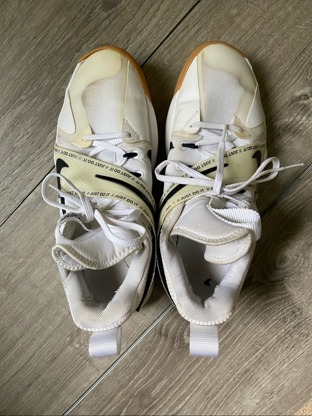 Nike White & Black Training Sneakers with Gum Outsole - Picture 4 of 7